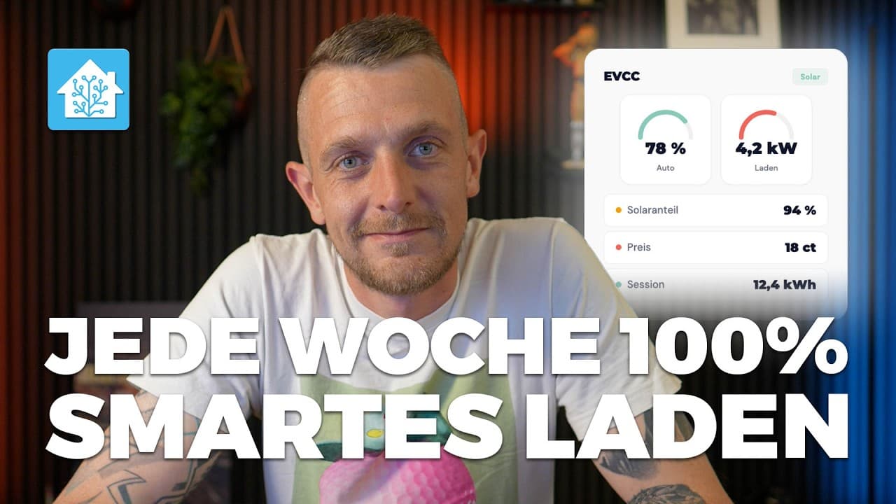 E-Auto wöchentlich auf 100 % laden mit evcc & Home Assistant