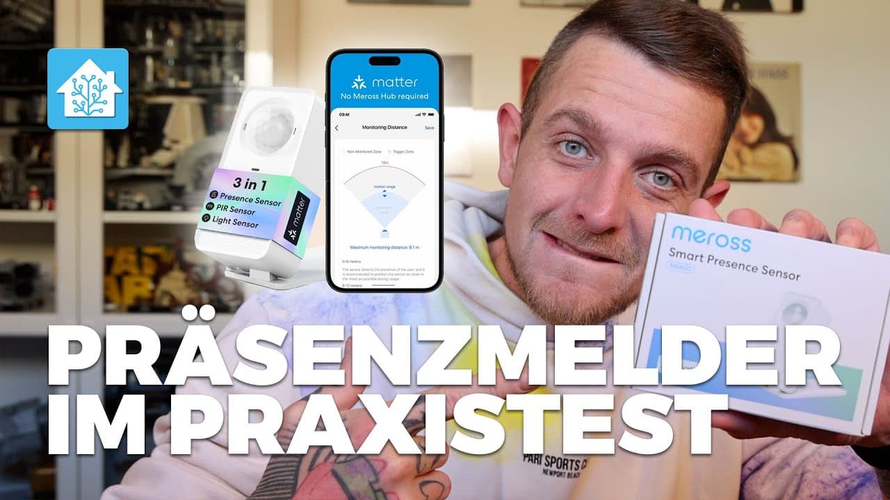 Meross MS600: Matter-Präsenzsensor einfach in Home Assistant nutzen