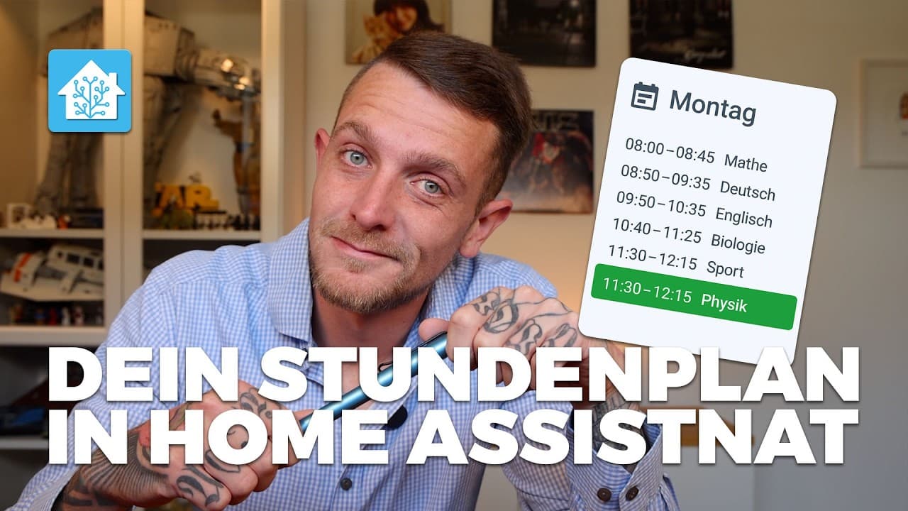 Stundenplan im Home Assistant: Aktuelles und nächstes Fach automatisch anzeigen