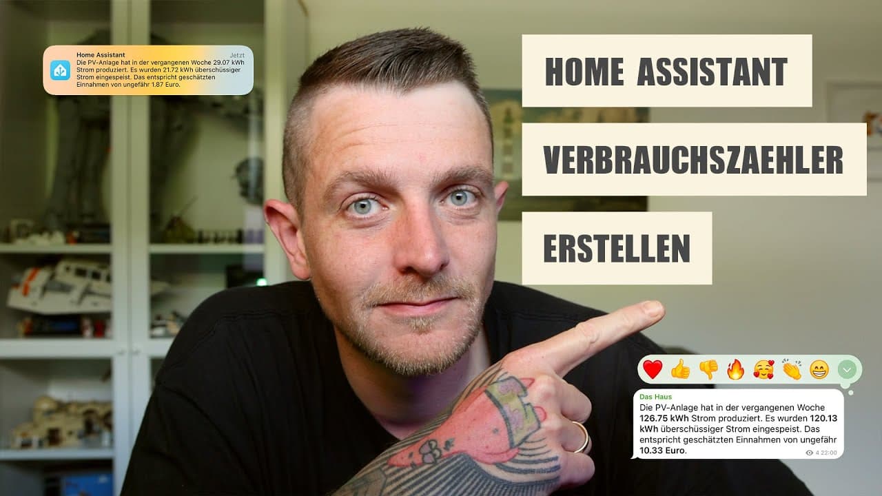 Wöchentliche Verbrauchszähler für SolarEdge in Home Assistant erstellen und zurücksetzen